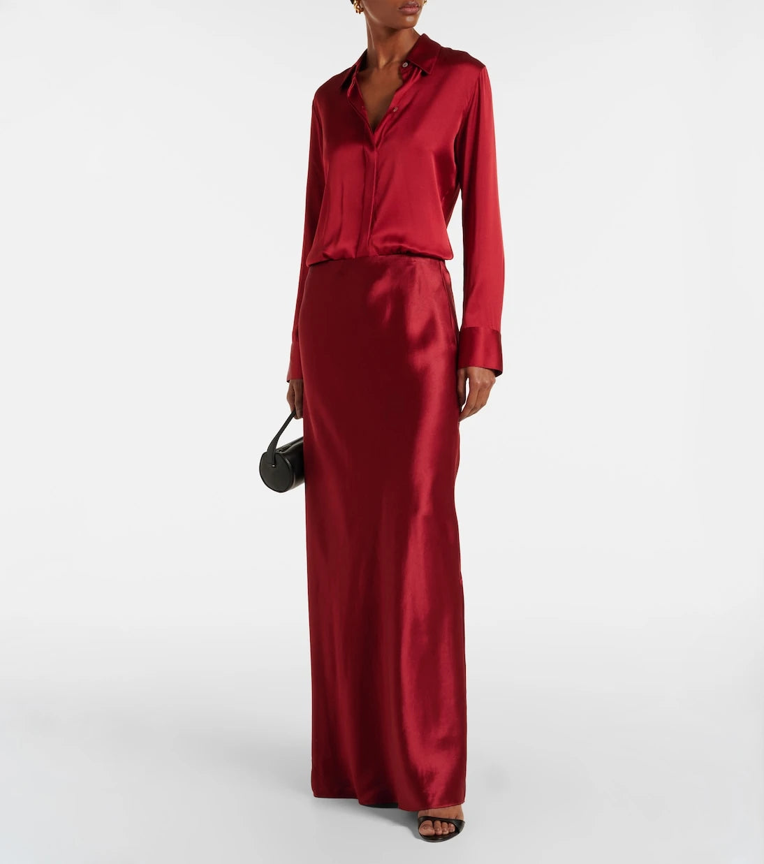 Vince - Satin maxi skirt