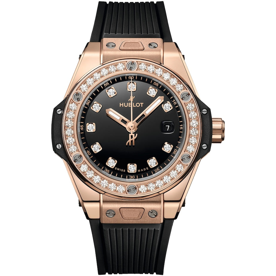 King Gold and Diamond Big Bang One Click Watch 33mm