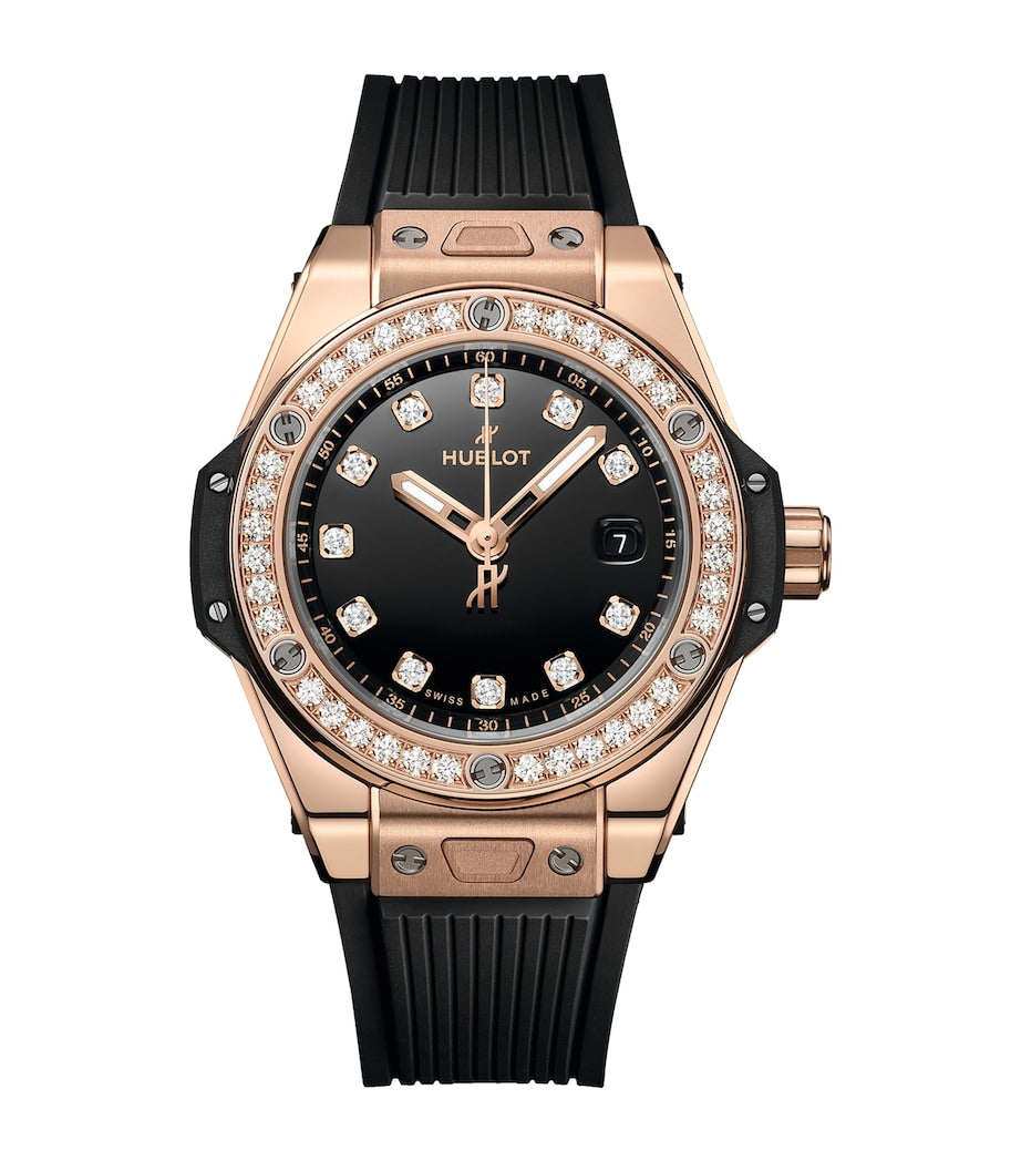 King Gold and Diamond Big Bang One Click Watch 33mm