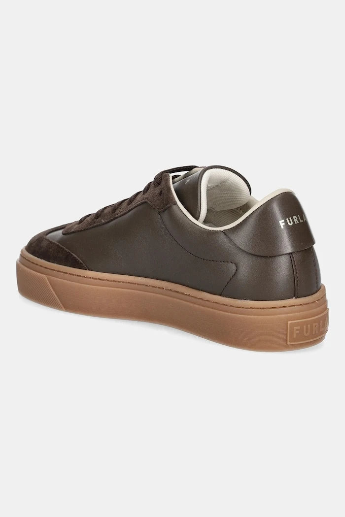 Кожени маратонки Furla Enjoy Lace-Up Sneaker