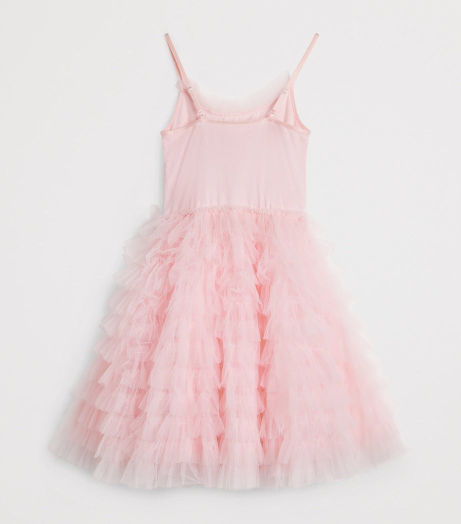 Pink Embellished Golden Daisies Dress (2-12 Years)