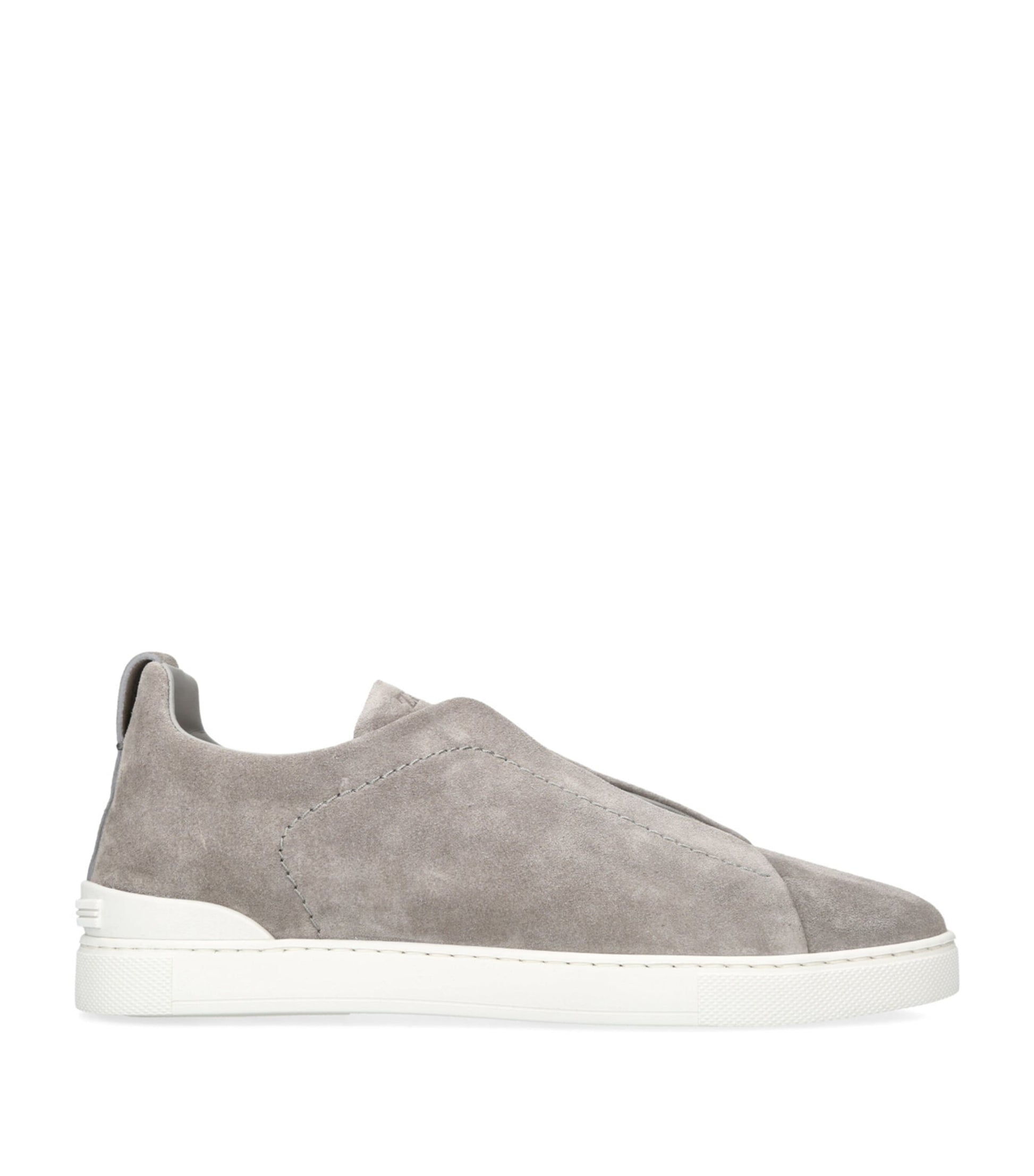 Zegna Suede Triple Stitch Sneakers