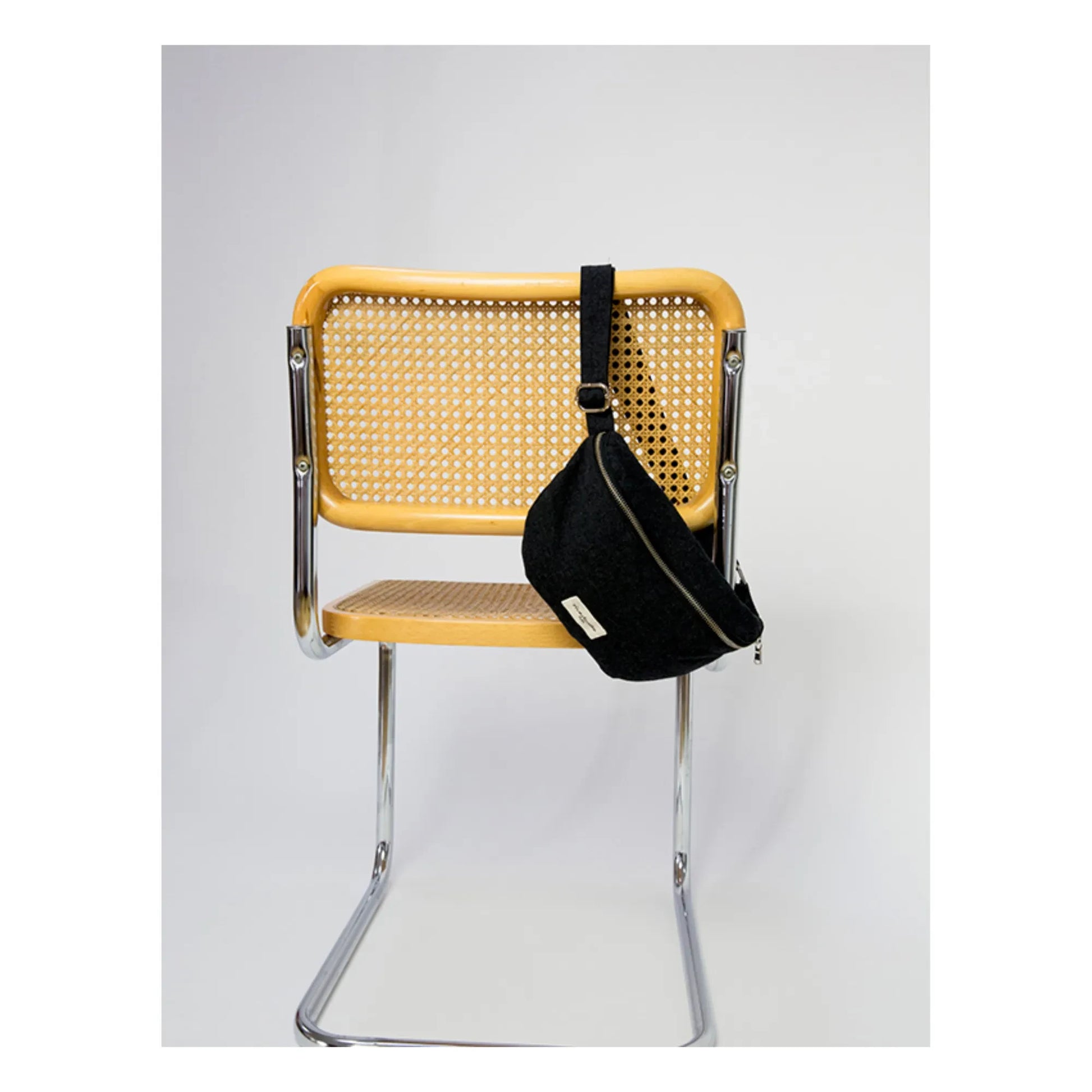 rivedroite - Custine Recycled Cotton Bumbag  | Black