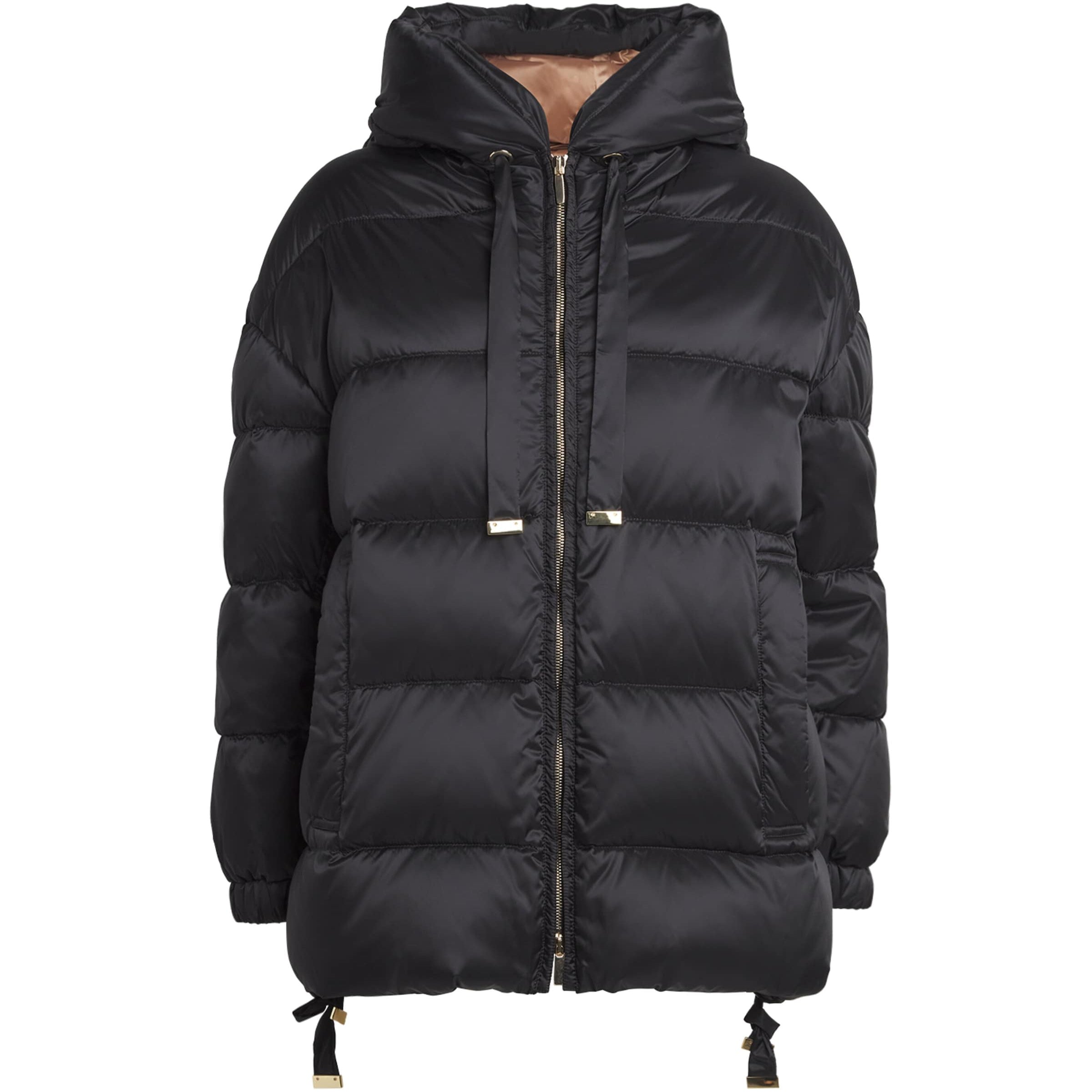 Max Mara Black Water-Repellent Down Puffer Jacket