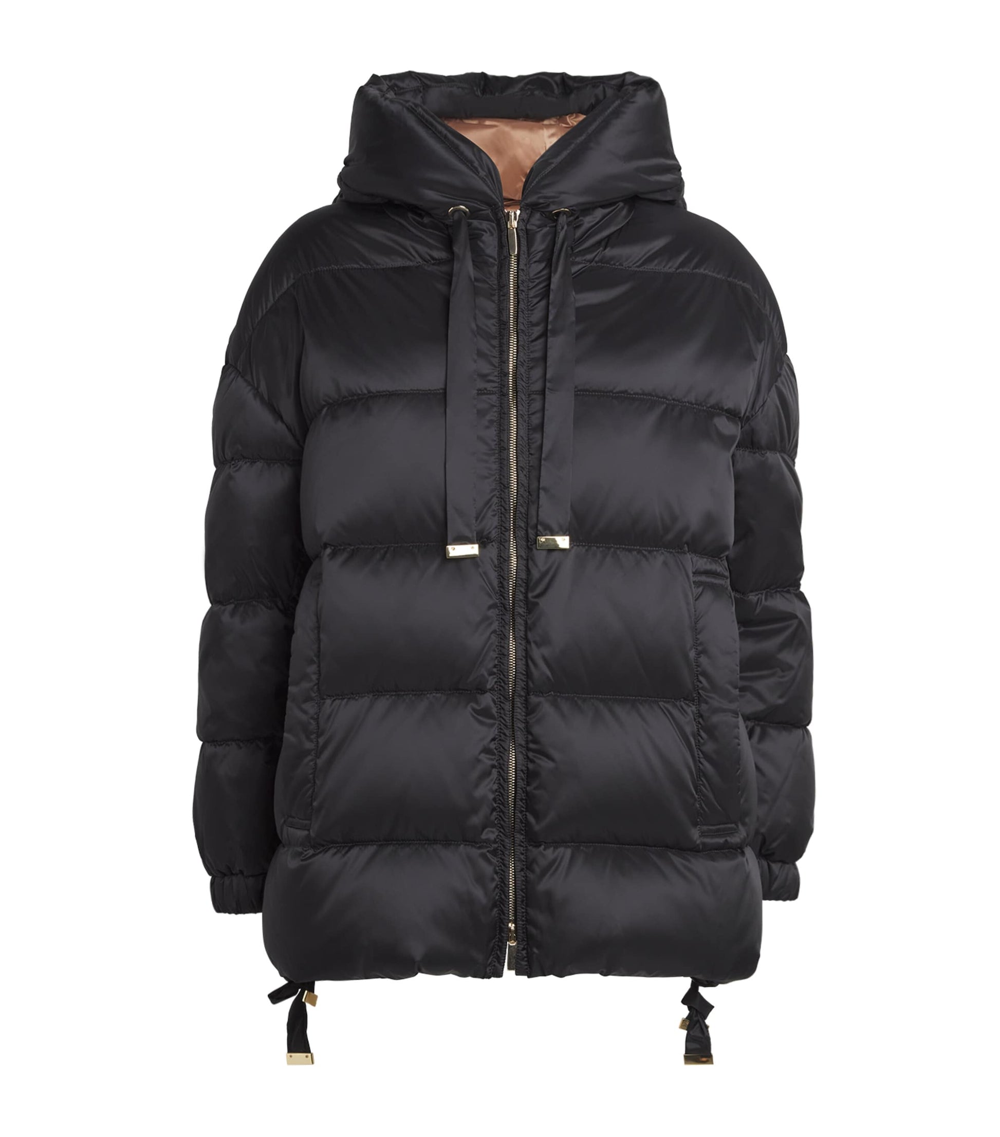 Max Mara Black Water-Repellent Down Puffer Jacket