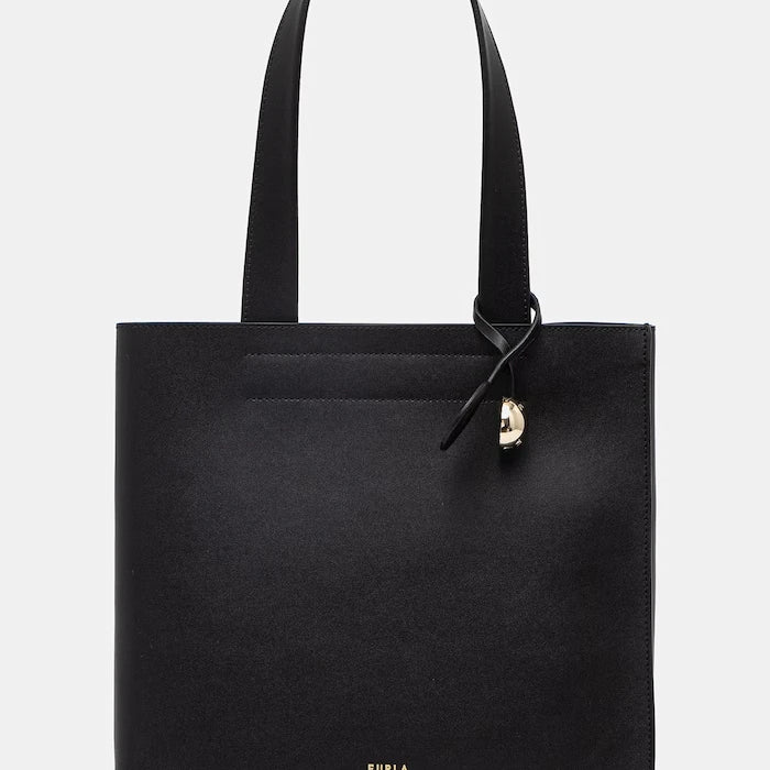 Furla чанта tote дамска от кожа Divide It M Tote