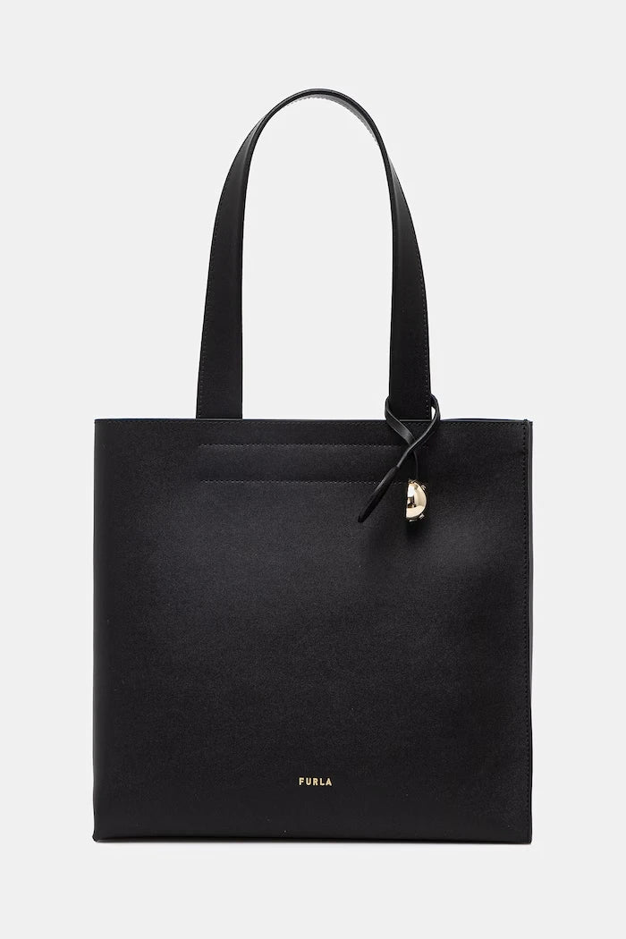 Furla чанта tote дамска от кожа Divide It M Tote