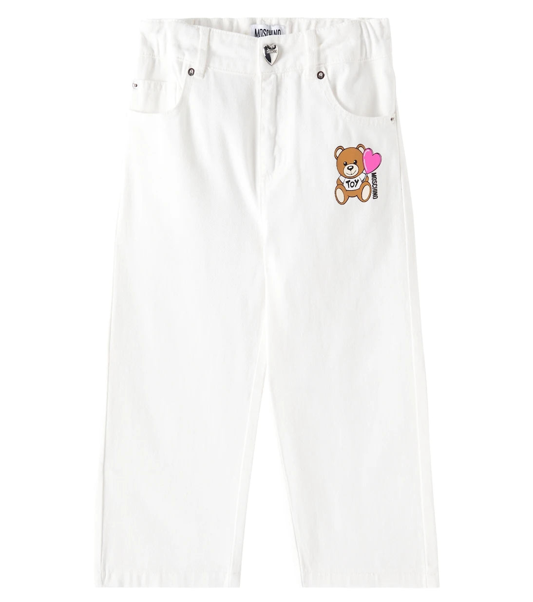 Moschino Kids - بنطلون جينز تيدي بير
