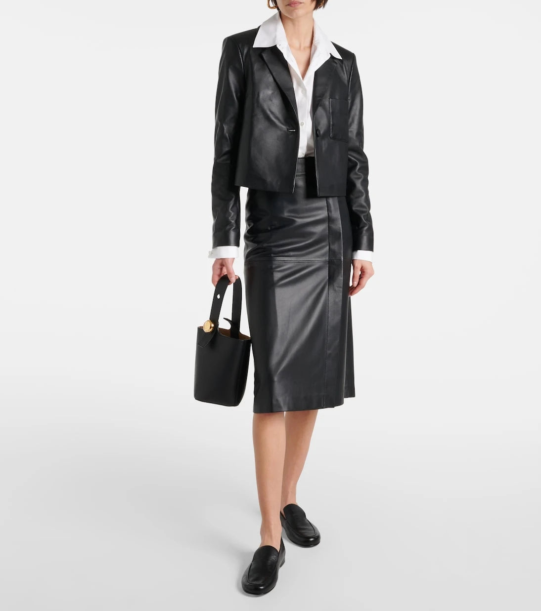 Joseph - Cropped leather jacket