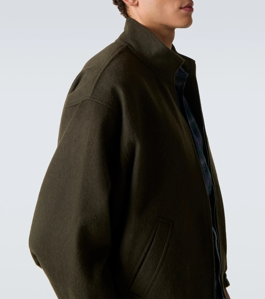 Auralee - Camel hair flannel blouson jacket