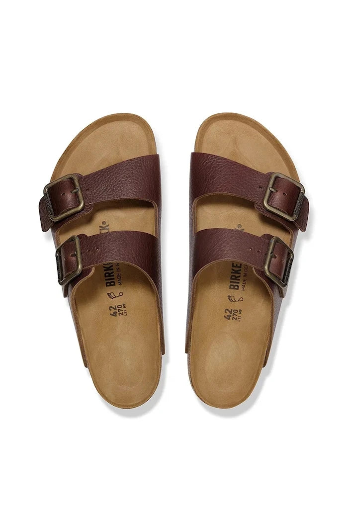 Birkenstock Arizona Vintage Wood Wire Buckle Deri Terlik