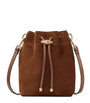 Multi Mini Suede Cinch Bucket Bag