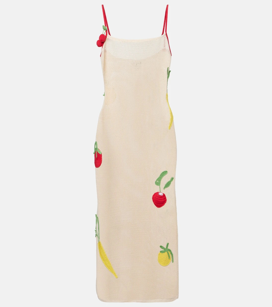 Staud - Adeline crochet cotton beach dress