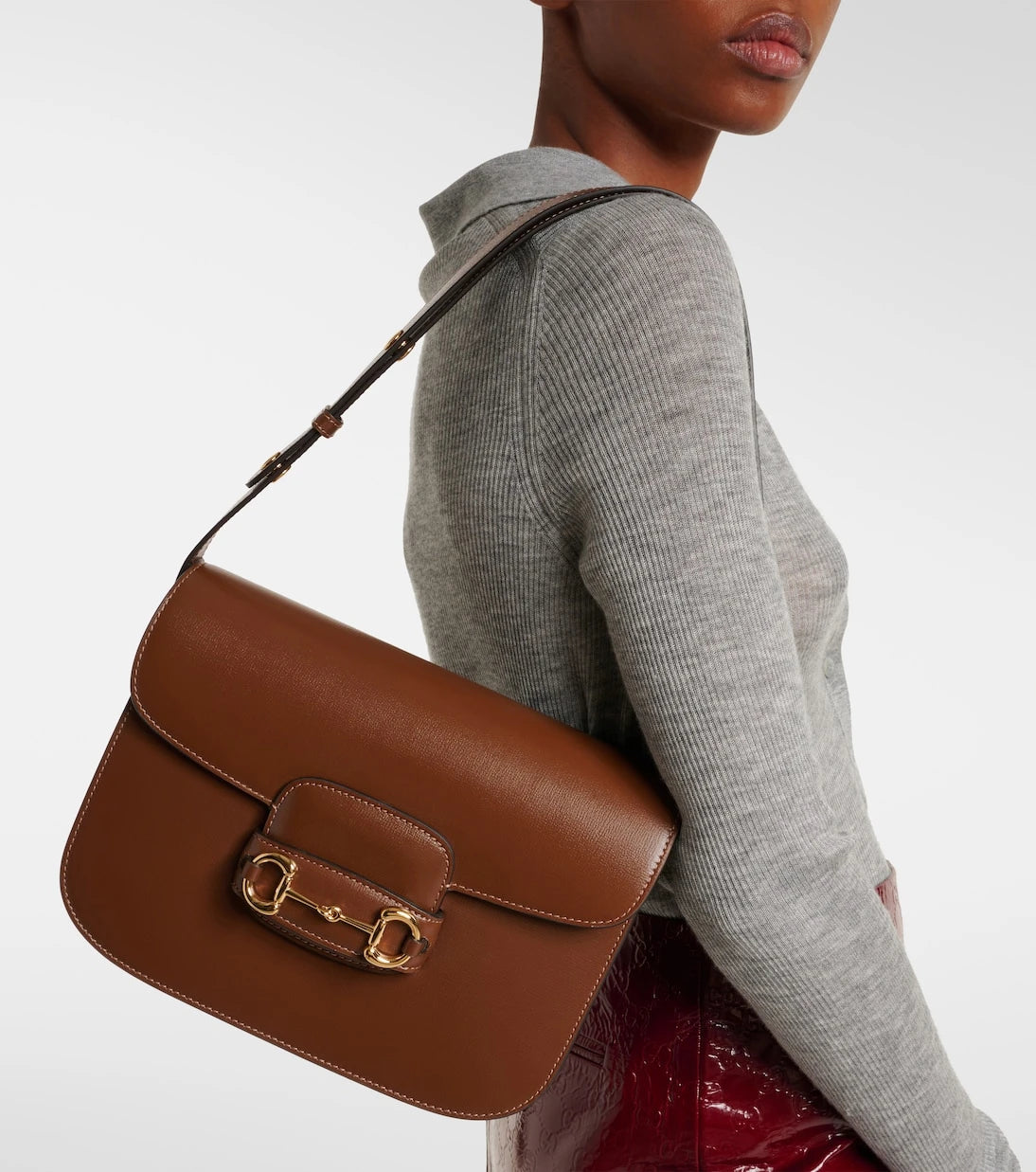 Gucci - Gucci Horsebit 1955 leather shoulder bag