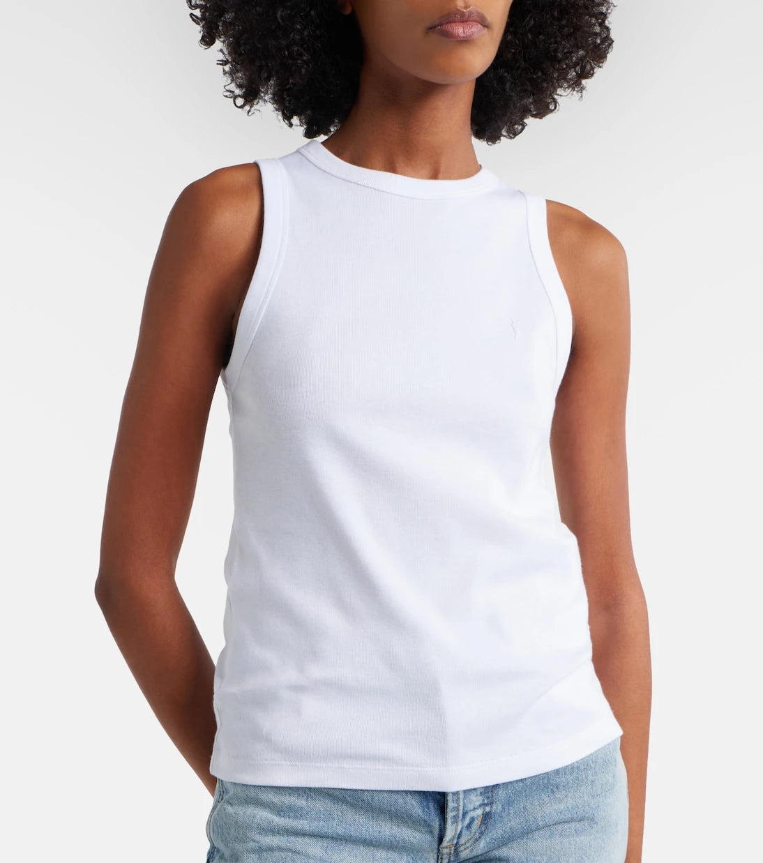 Saint Laurent - Cassandre cotton T-shirt