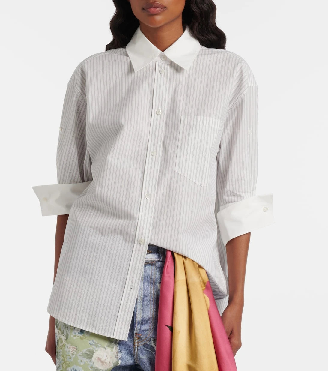 Acne Studios - Striped cotton poplin shirt