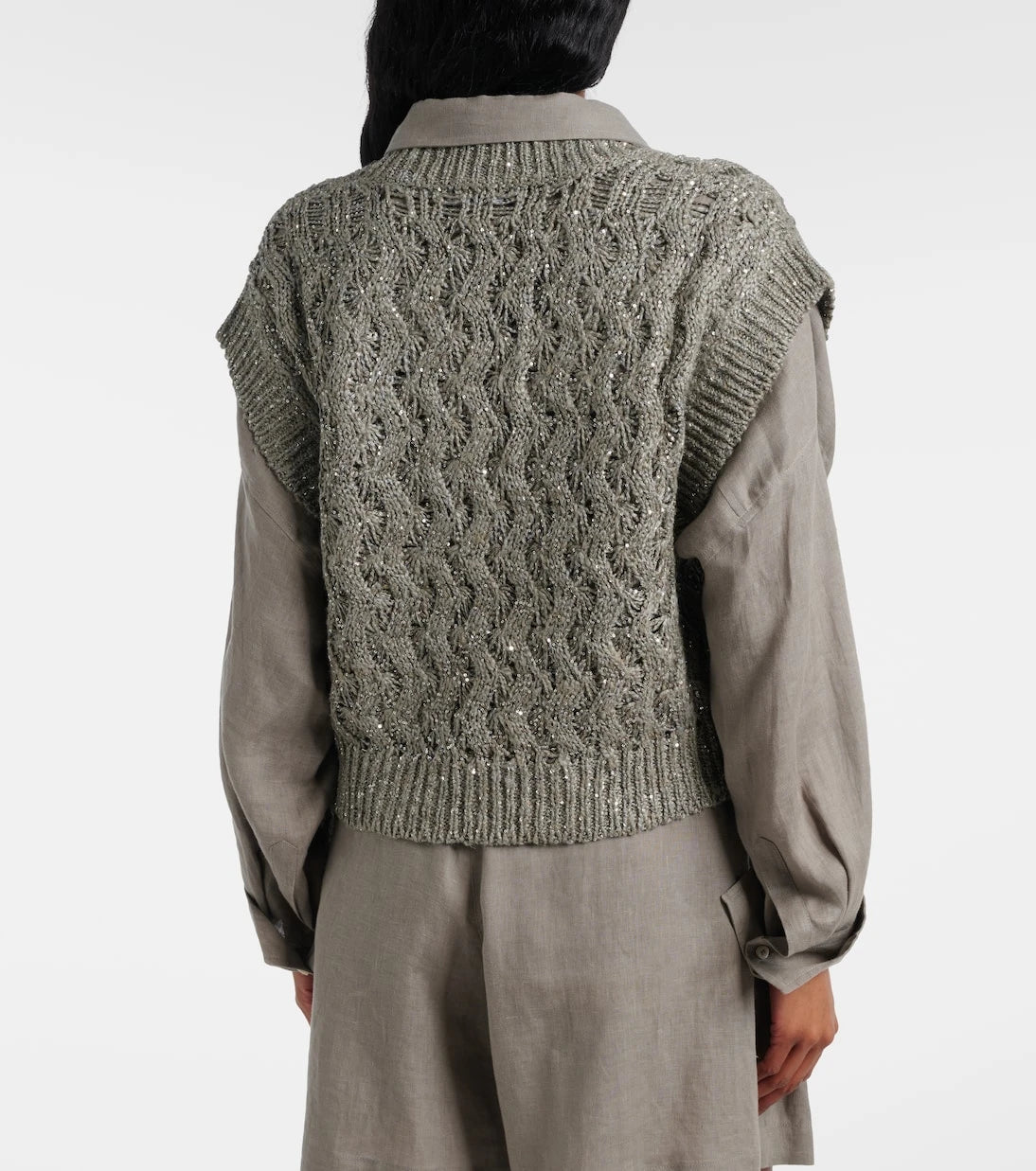 Brunello Cucinelli - Sequined sweater vest