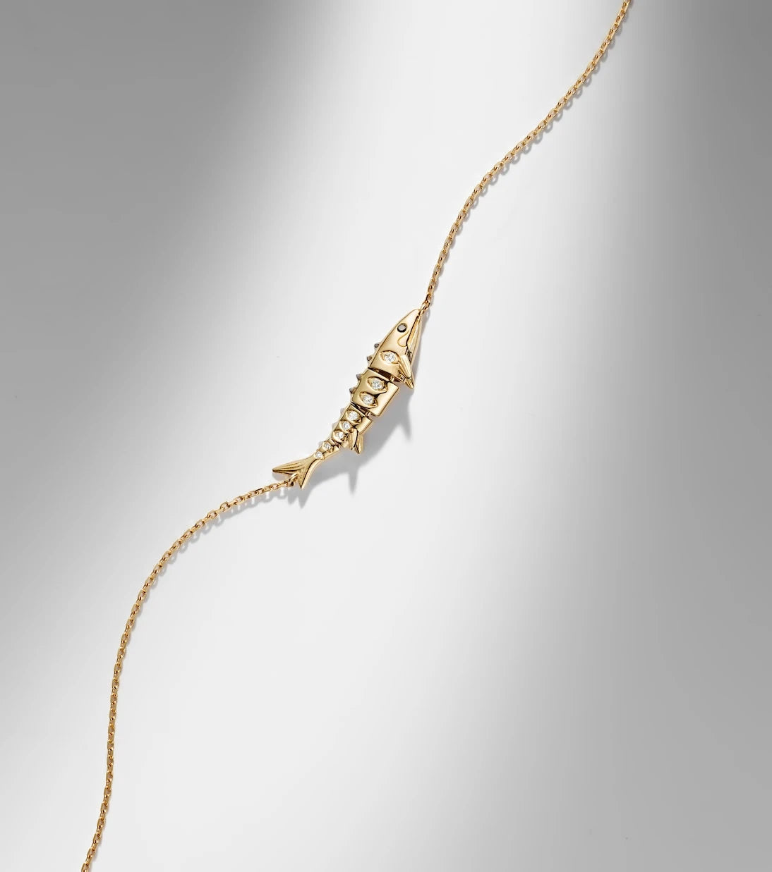Yvonne Léon - Marlin 9kt gold chain bracelet with diamonds