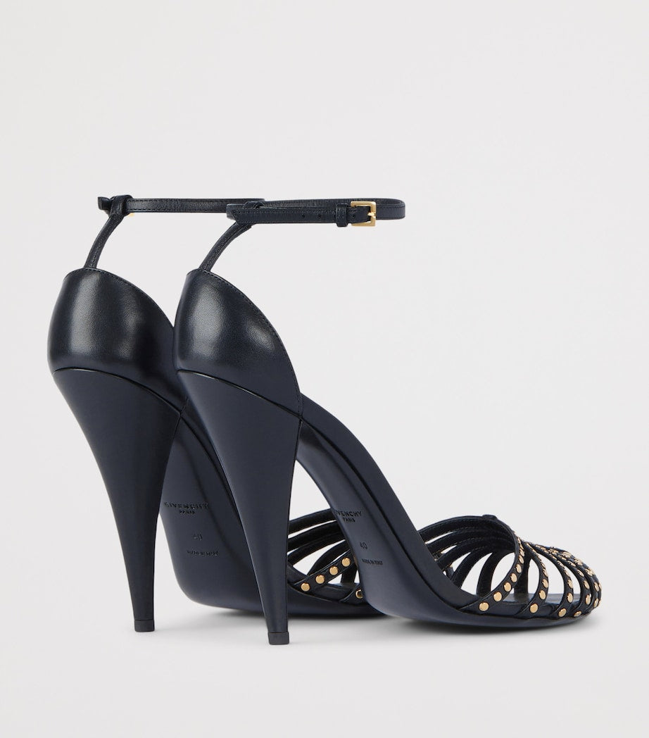 Givenchy Leather Studded Cage Sandals 95