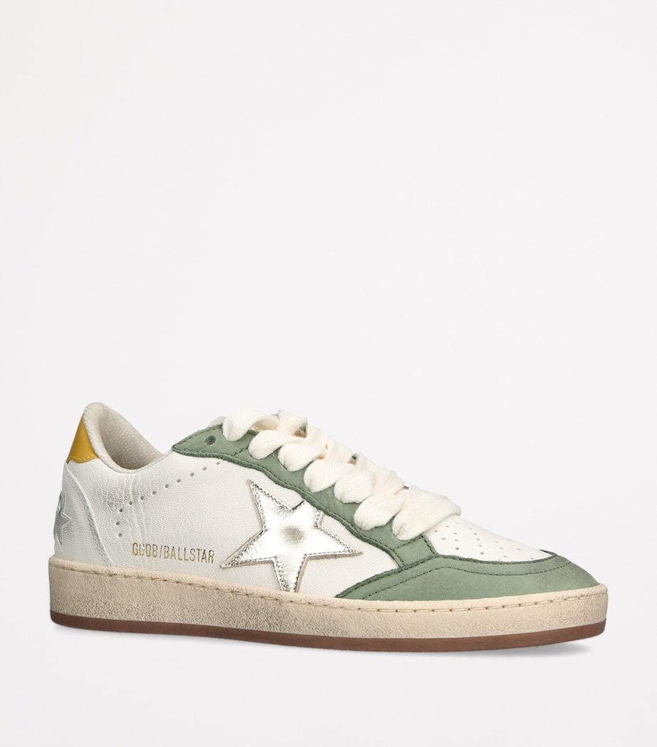 Green Leather Ballstar Sneakers