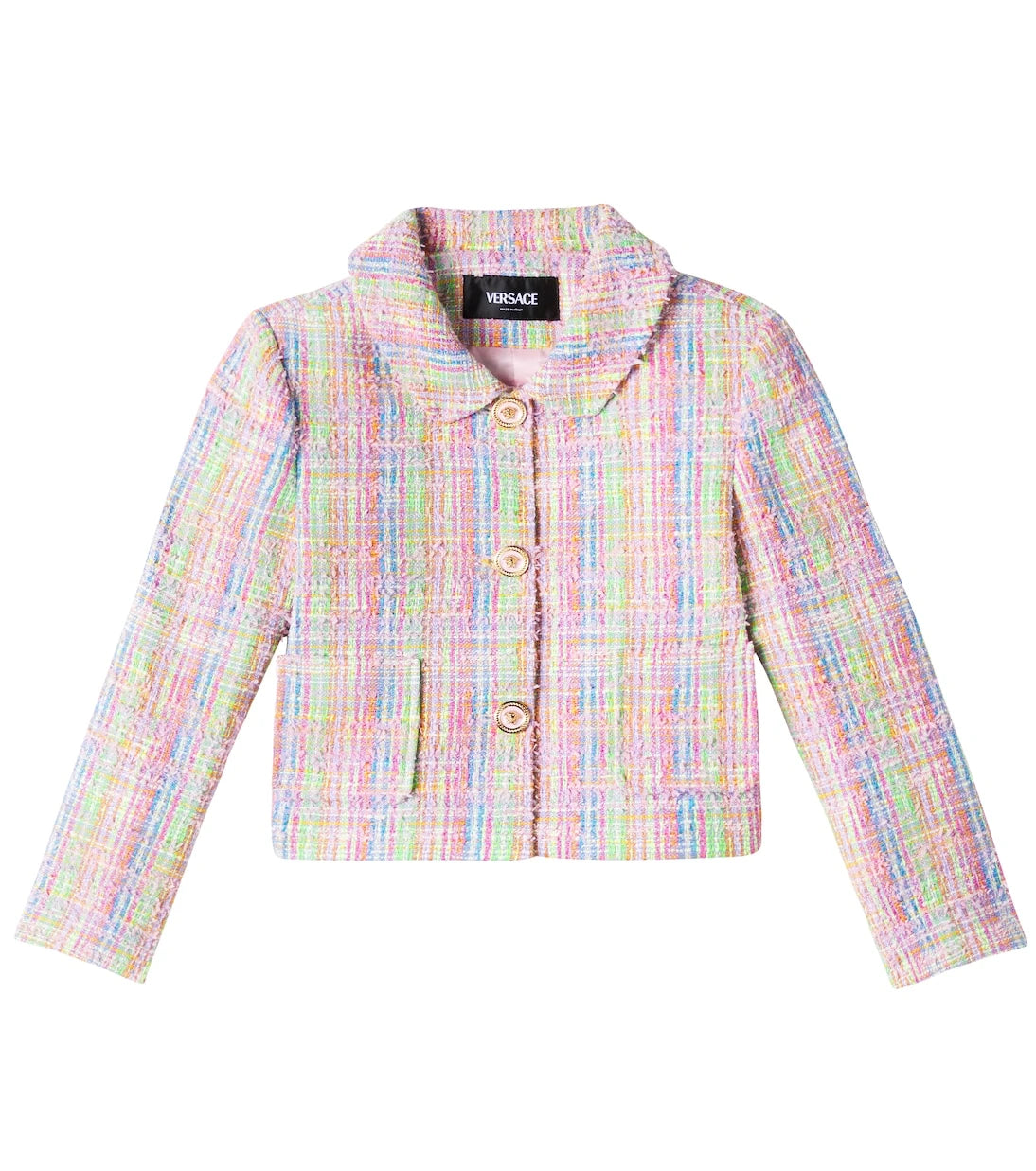 Versace Kids - Cotton-blend tweed jacket