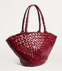 Small Leather Egola Tote Bag BORDO