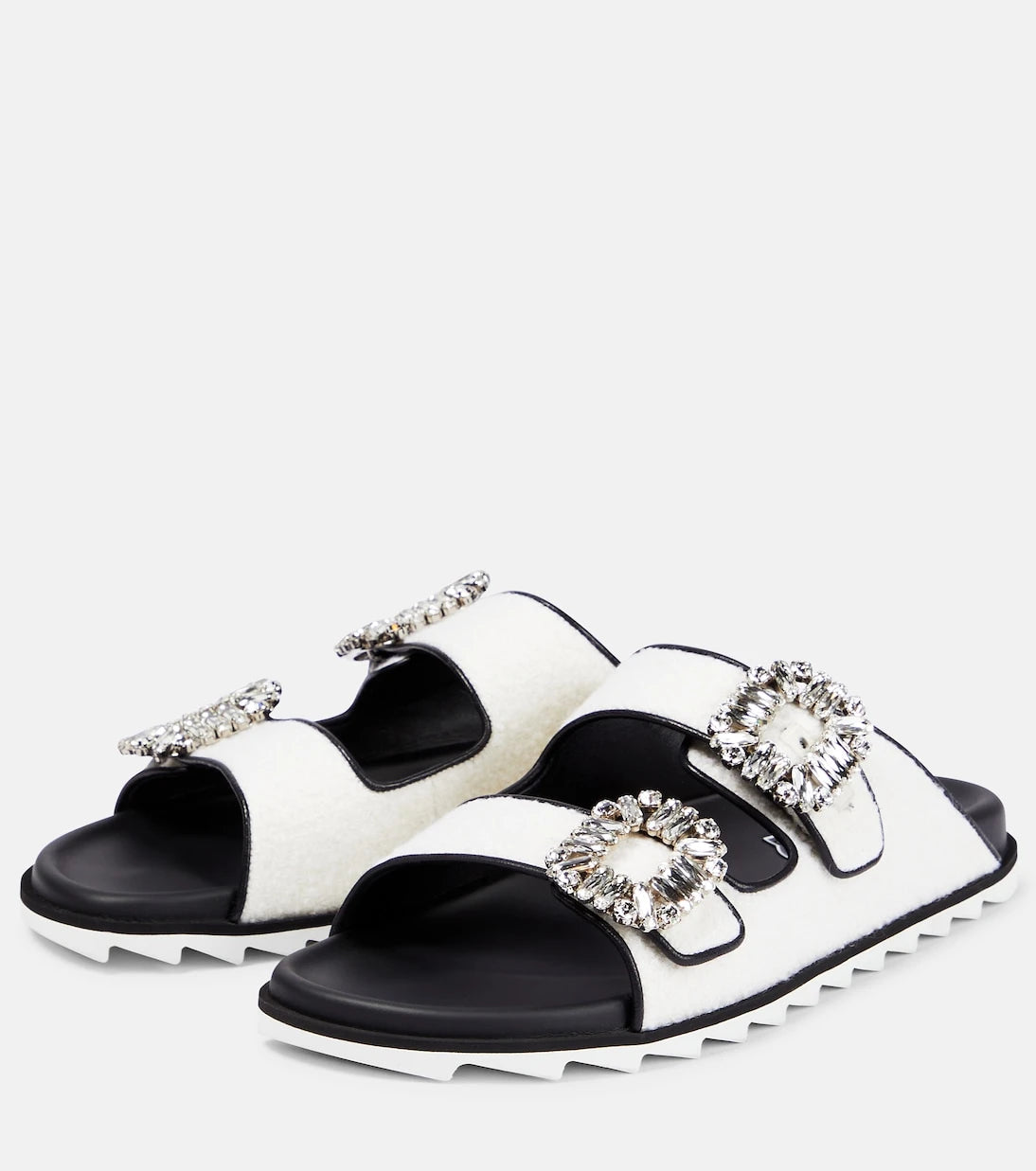Roger Vivier - حذاء "سليدي فيف" المزين بالبوقليه