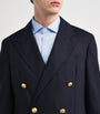 Wool Double-Breasted Blazer Navy