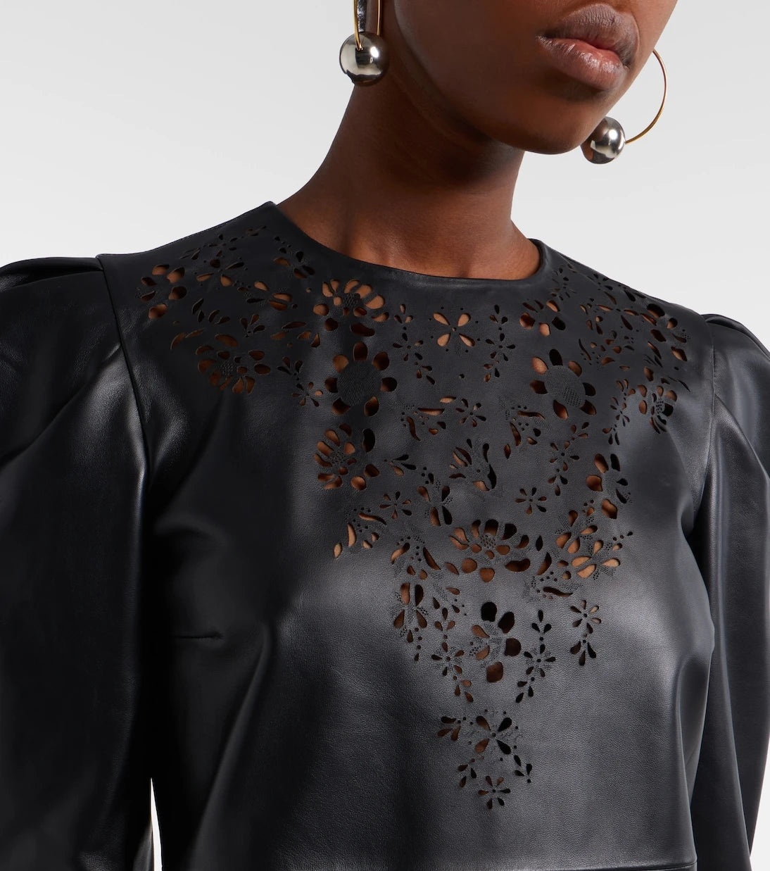 Isabel Marant - Nala laser-cut leather minidress