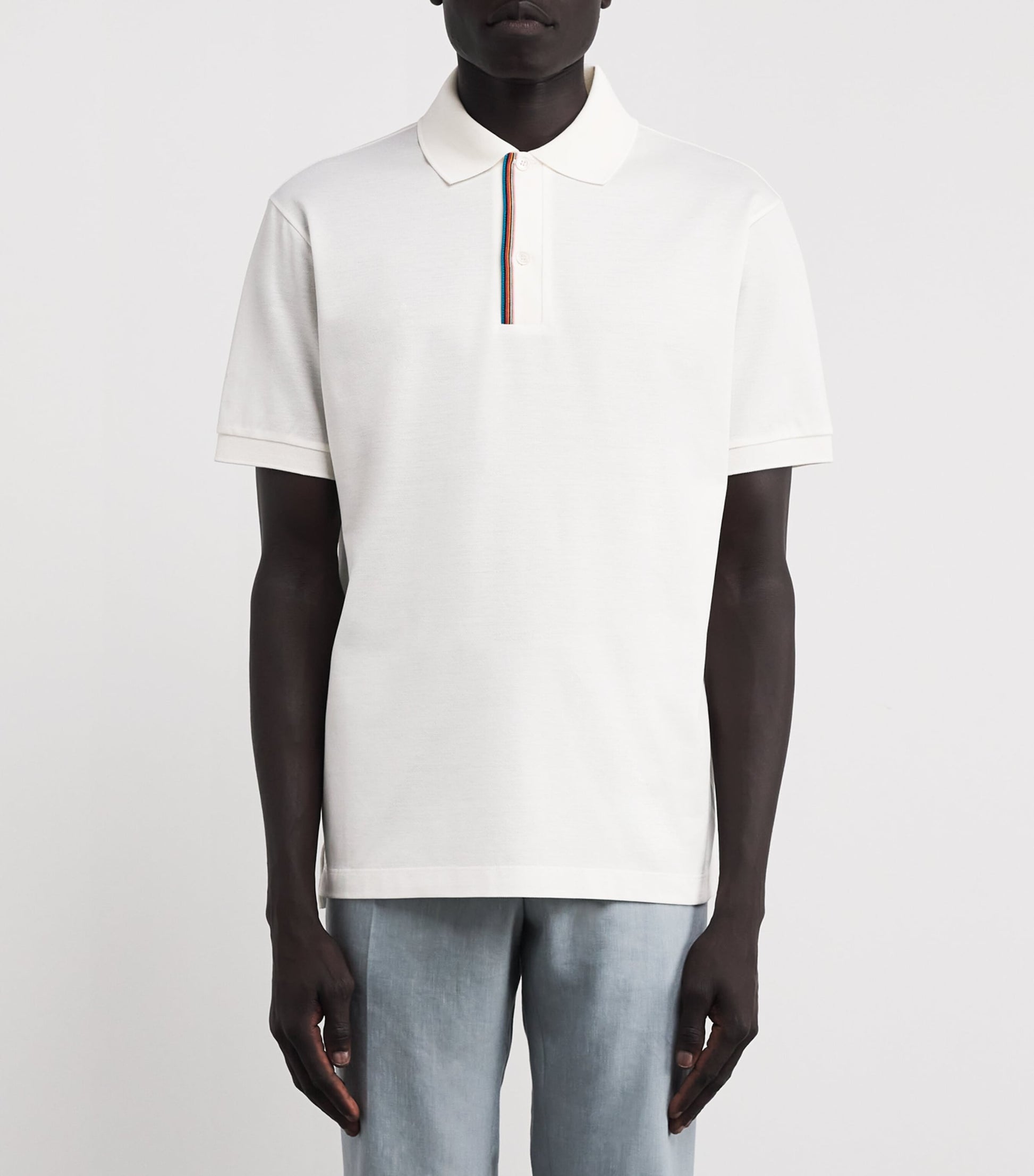 Cotton Signature Stripe Polo Shirt