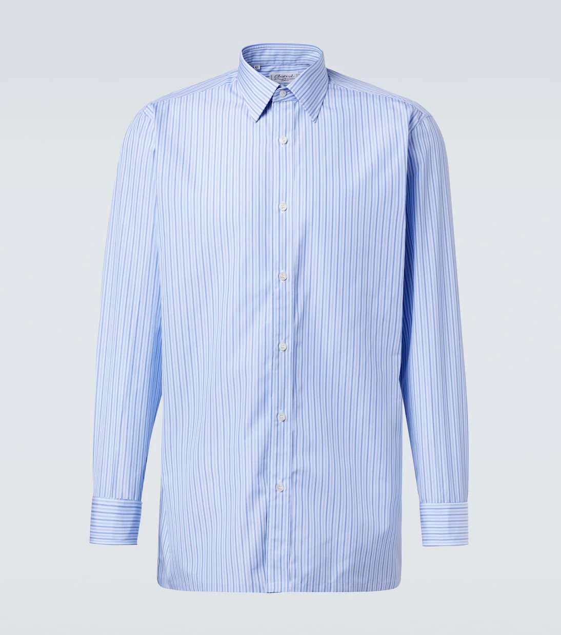 Charvet - Striped cotton poplin shirt