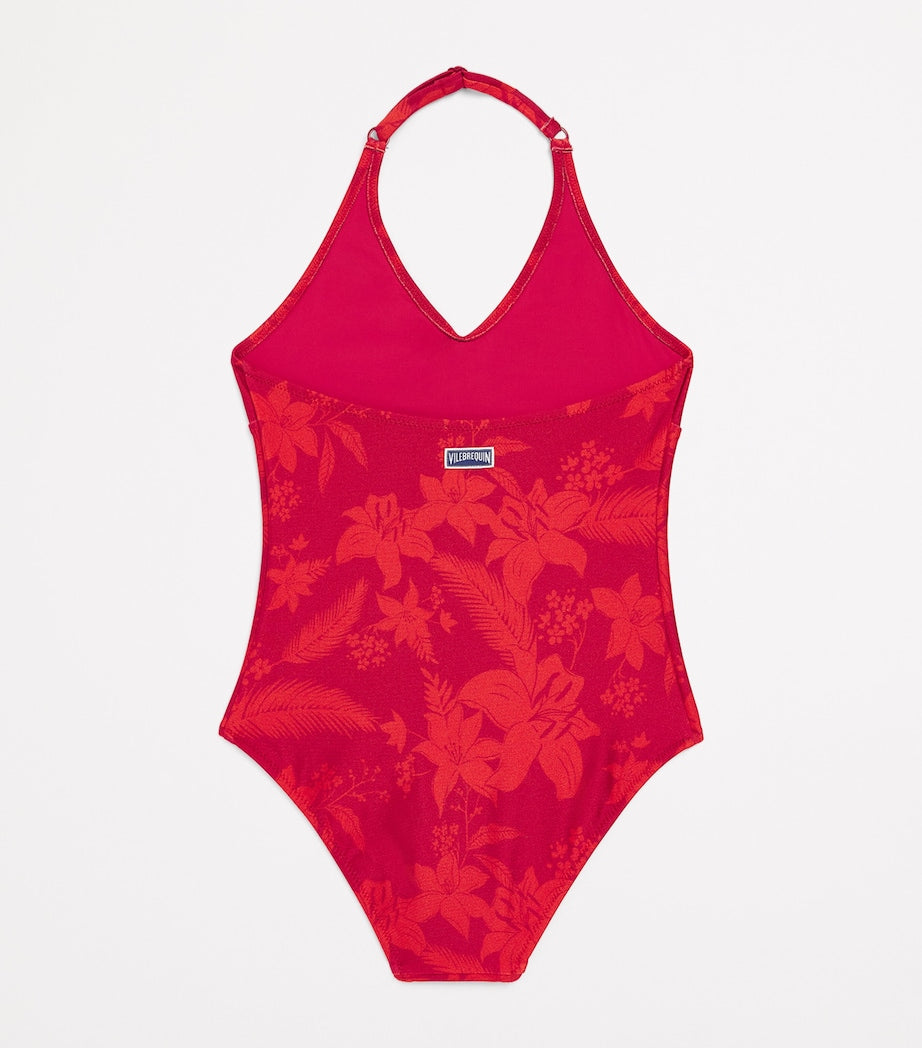 Vilebrequin Kids Halterneck Tropical Floral Swimsuit (2-14 Years)