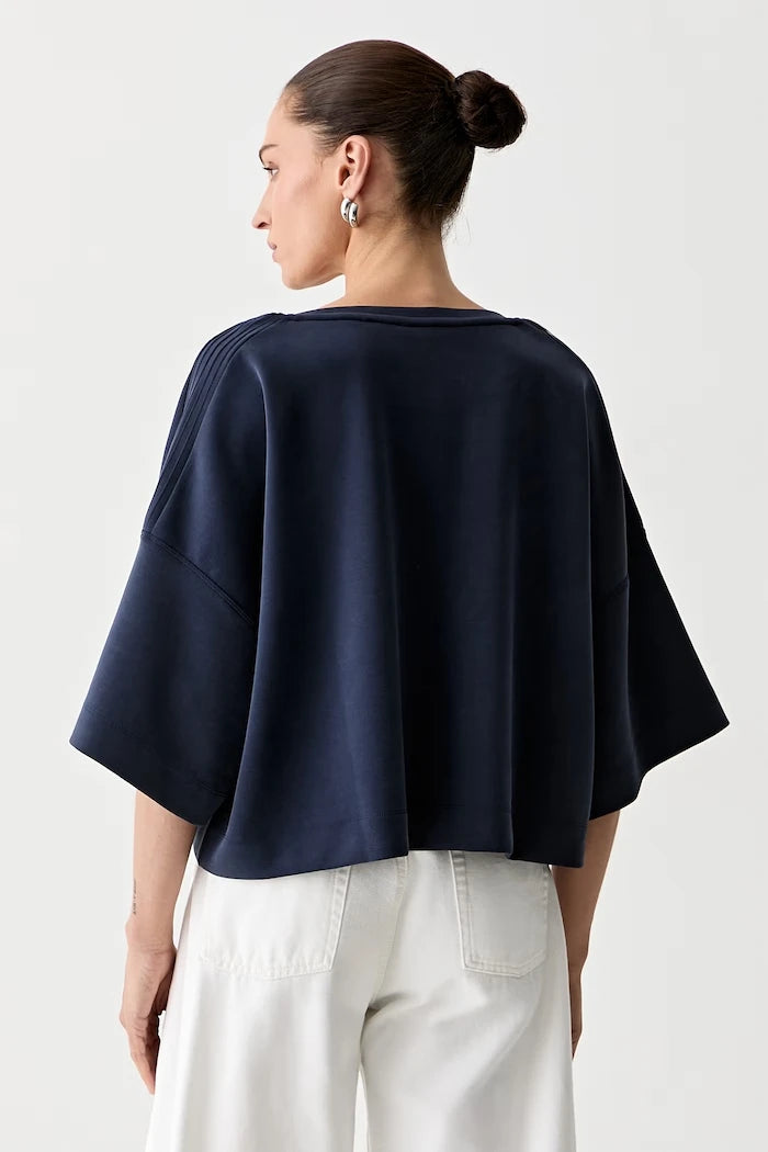 BOSS Orange Modal İçeren Kadın Oversize Tişört C_Eagles