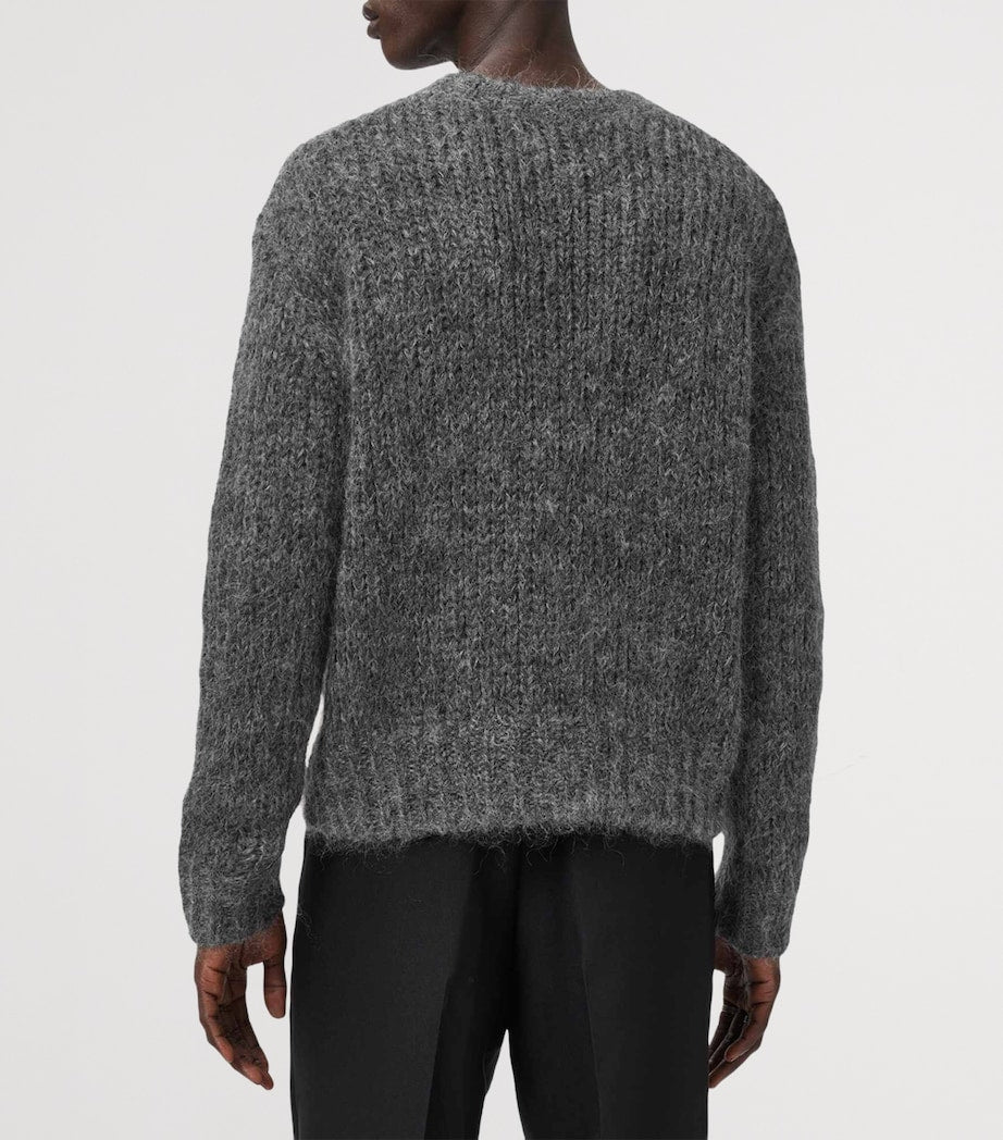 AllSaints Grey Oversized Myles Sweater