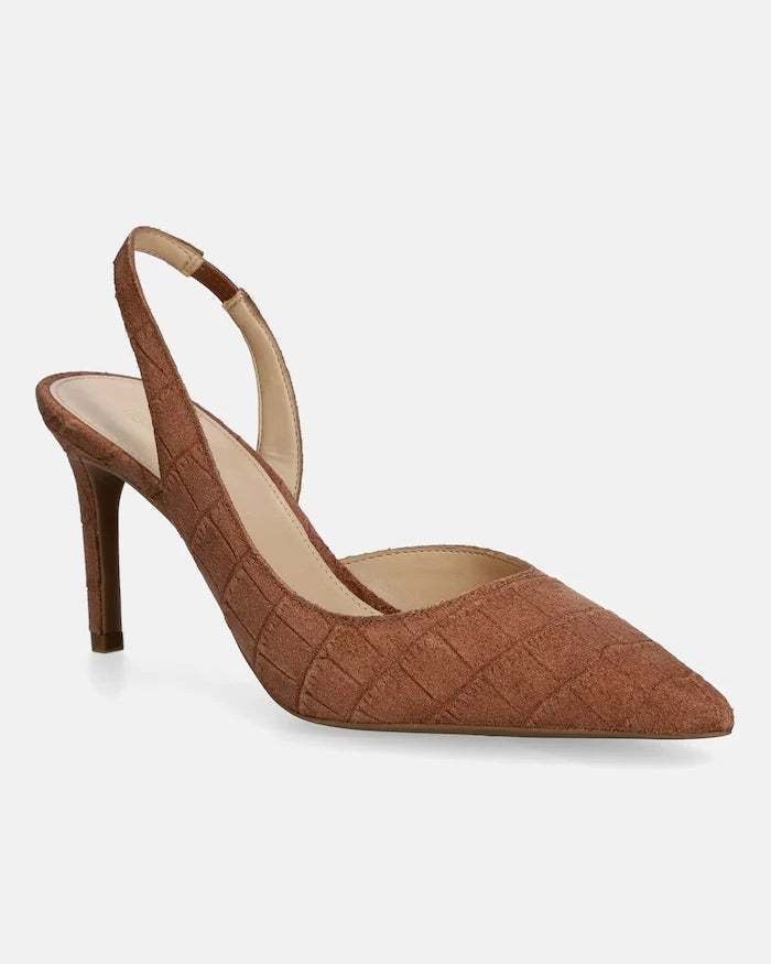 MICHAEL Michael Kors Alina Flex Sling Pump Kadife İnce Topuklu Ayakkabı