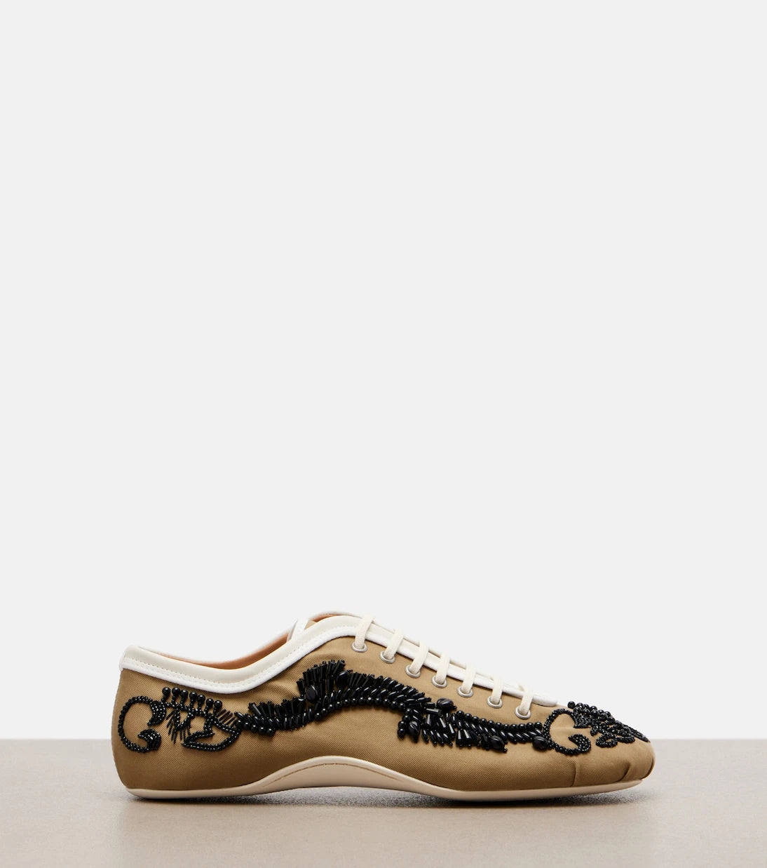 Dries Van Noten - Embellished canvas sneakers