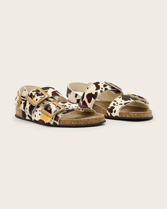 AllSaints Staffa Sandal Kadın Deri Düz Taban Sandalet