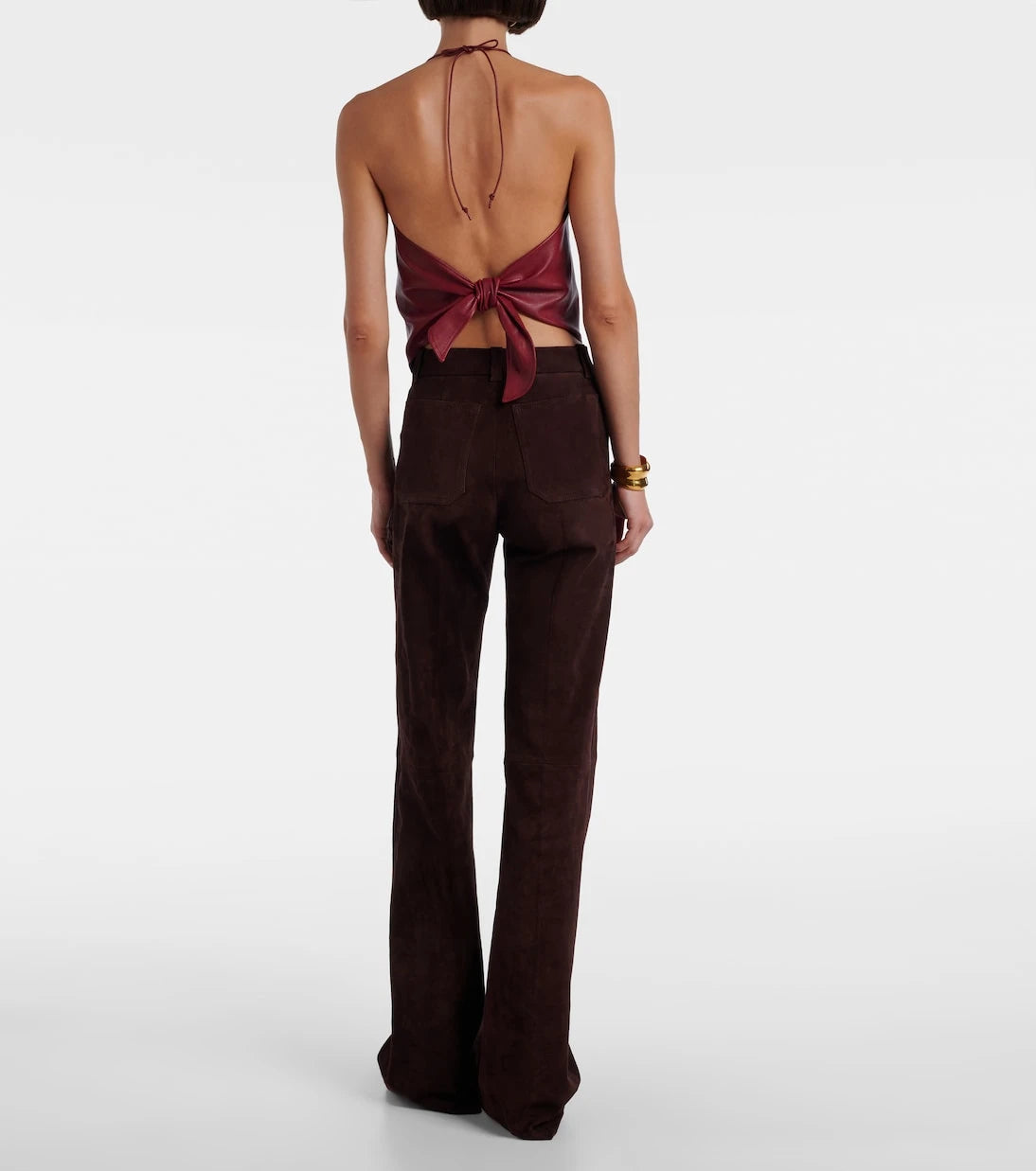 Stouls - Rosie open-back leather top