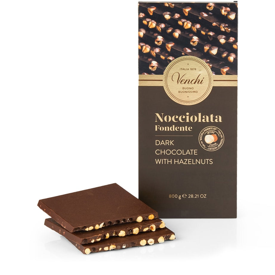 Maxi Dark Chocolate and Hazelnut Bar (800g)