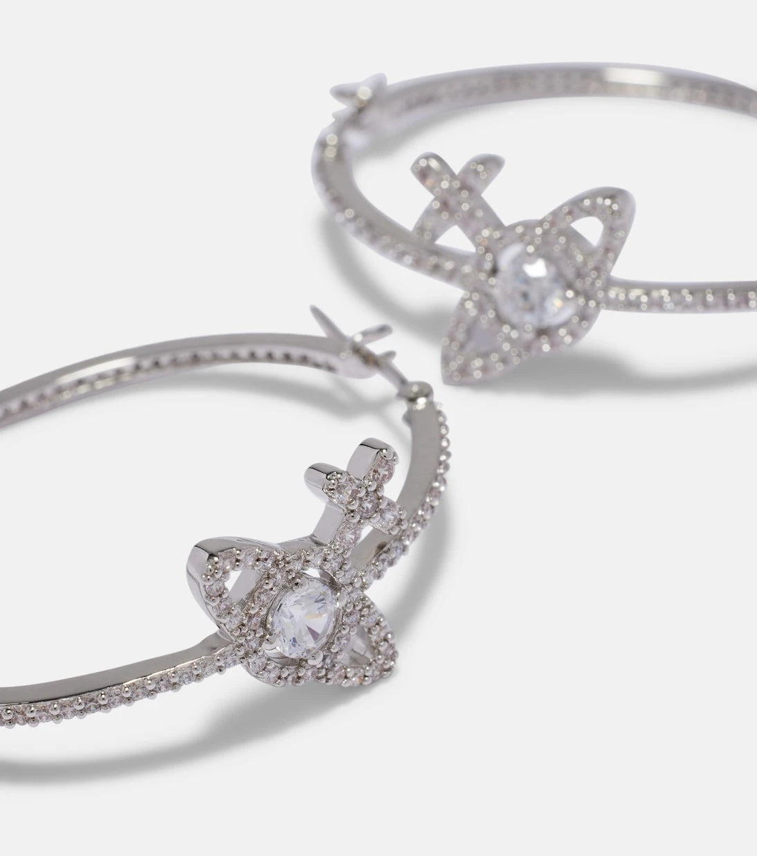 Vivienne Westwood - Orb embellished hoop earrings