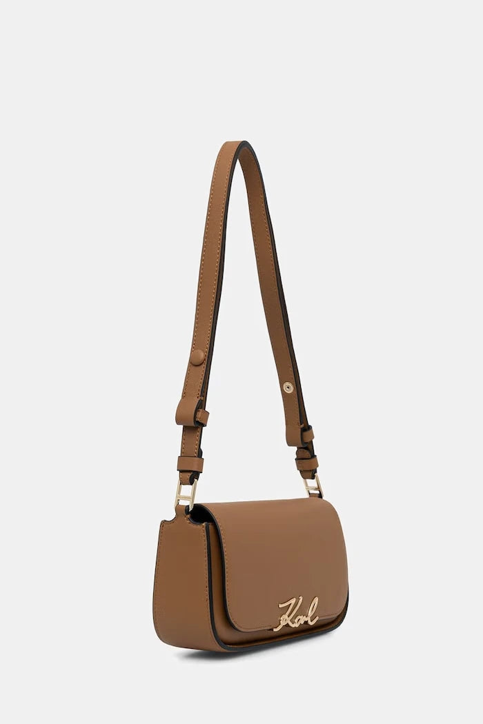 Karl Lagerfeld чанта crossbody дамска от кожа K/SIGNATURE