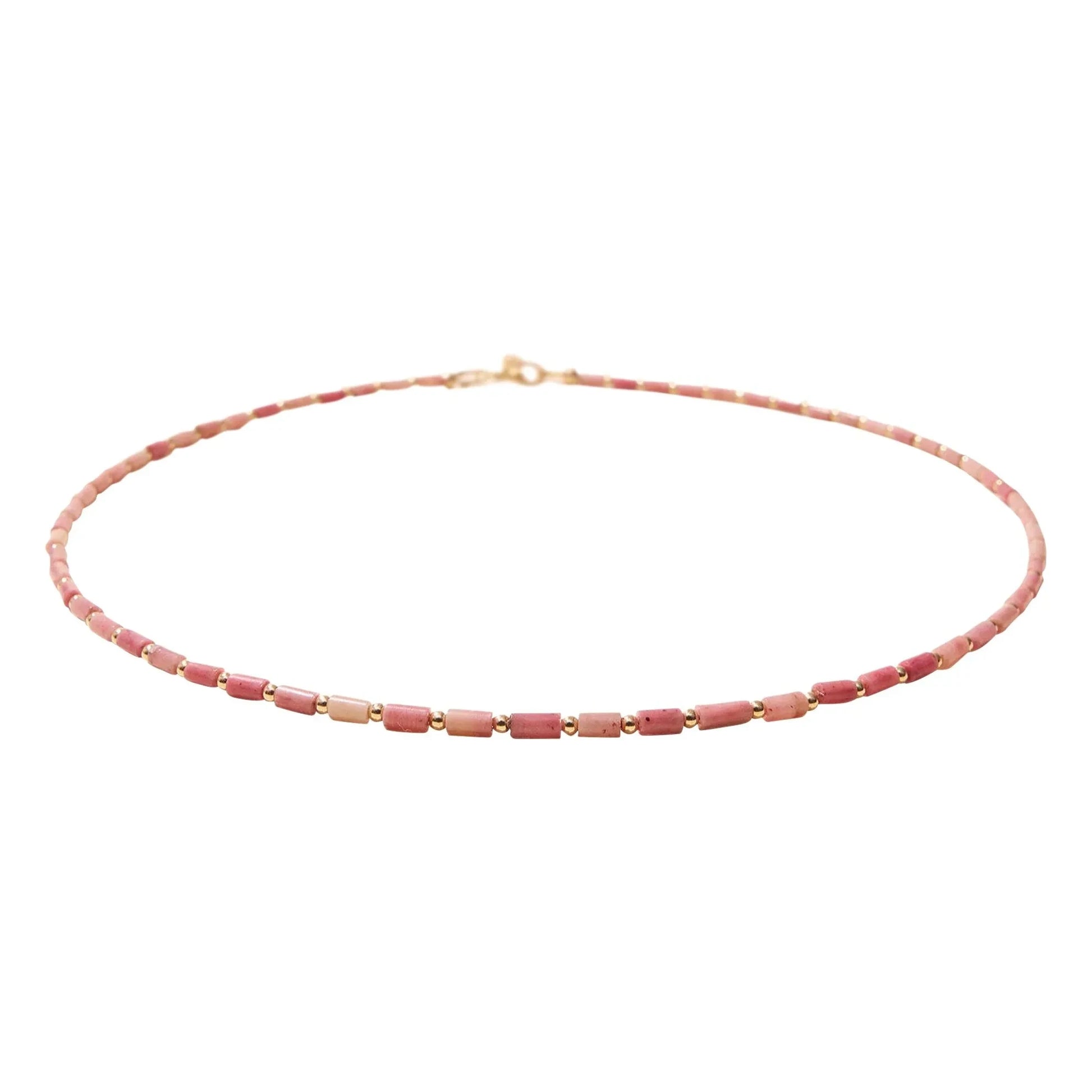 Camille Colette Studio - Baia Rhodonite necklace | Pink