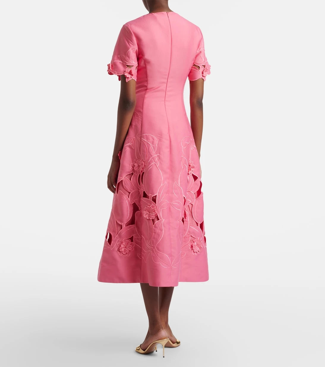 Leo Lin - Caroline laser-cut midi dress