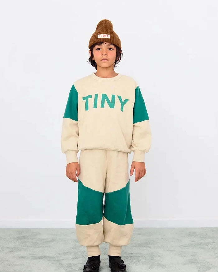 Детски памучен суичър Tinycottons TINY COLOR BLOCK SWEATSHIRT