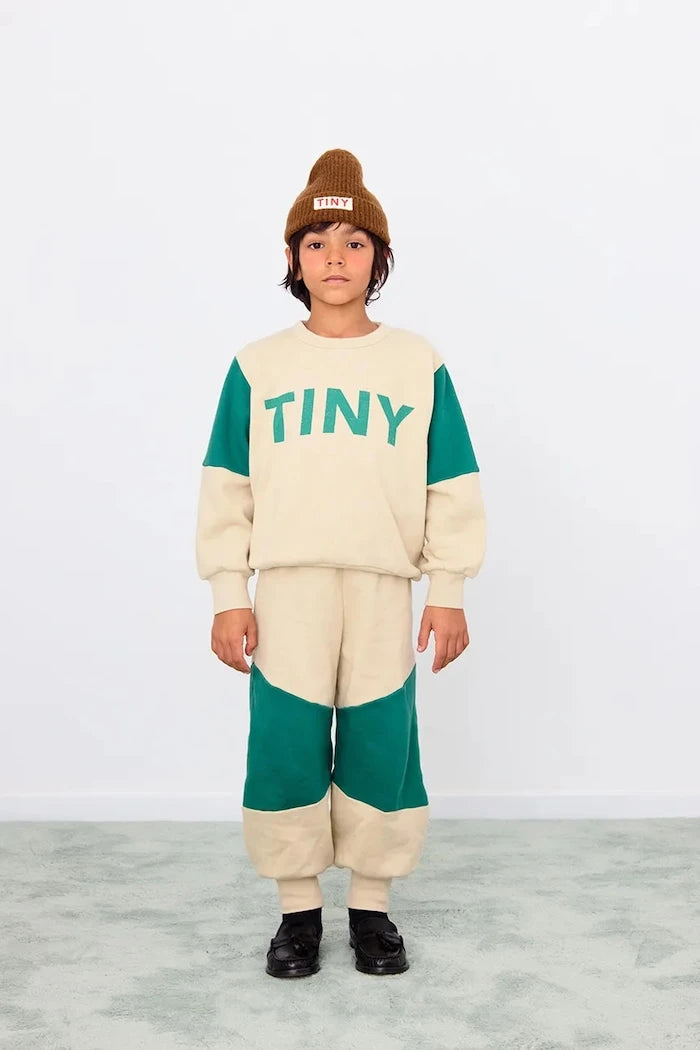 Детски памучен суичър Tinycottons TINY COLOR BLOCK SWEATSHIRT
