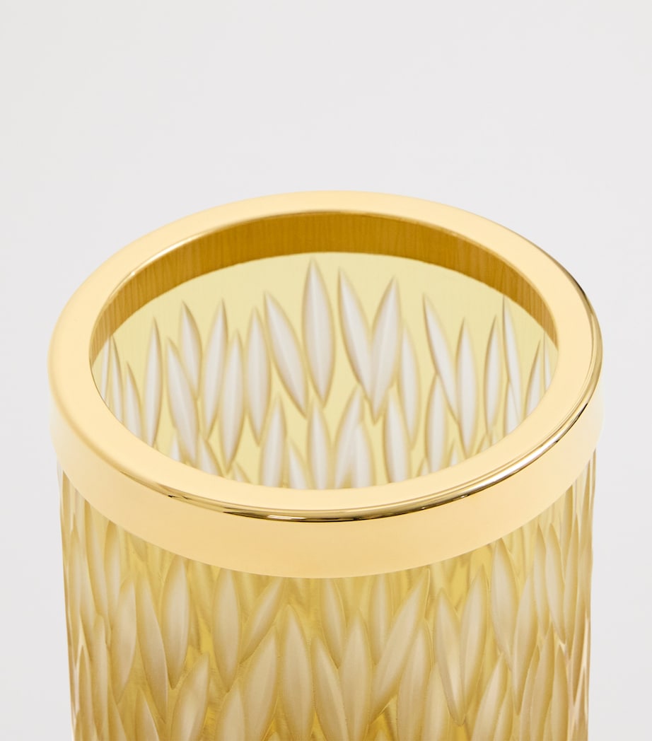 Crystal Amber Toothbrush Holder