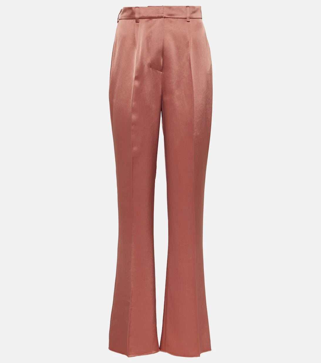 Nanushka - Leena high-rise satin straight pants