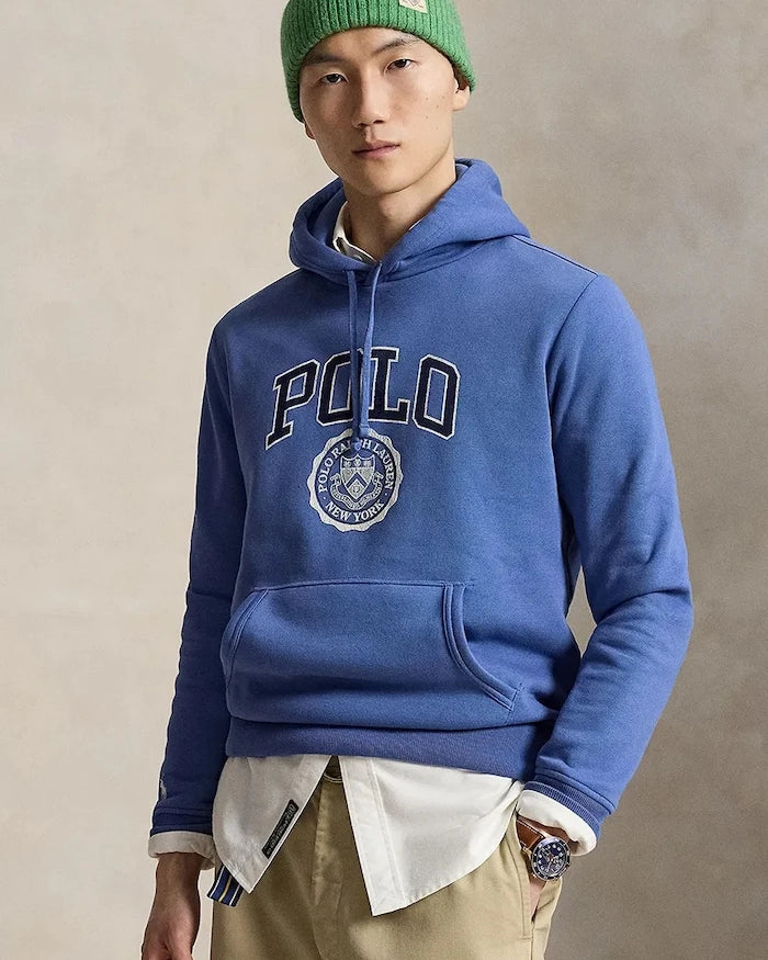Polo Ralph Lauren kapüşonlu erkek pamuklu sweatshirt