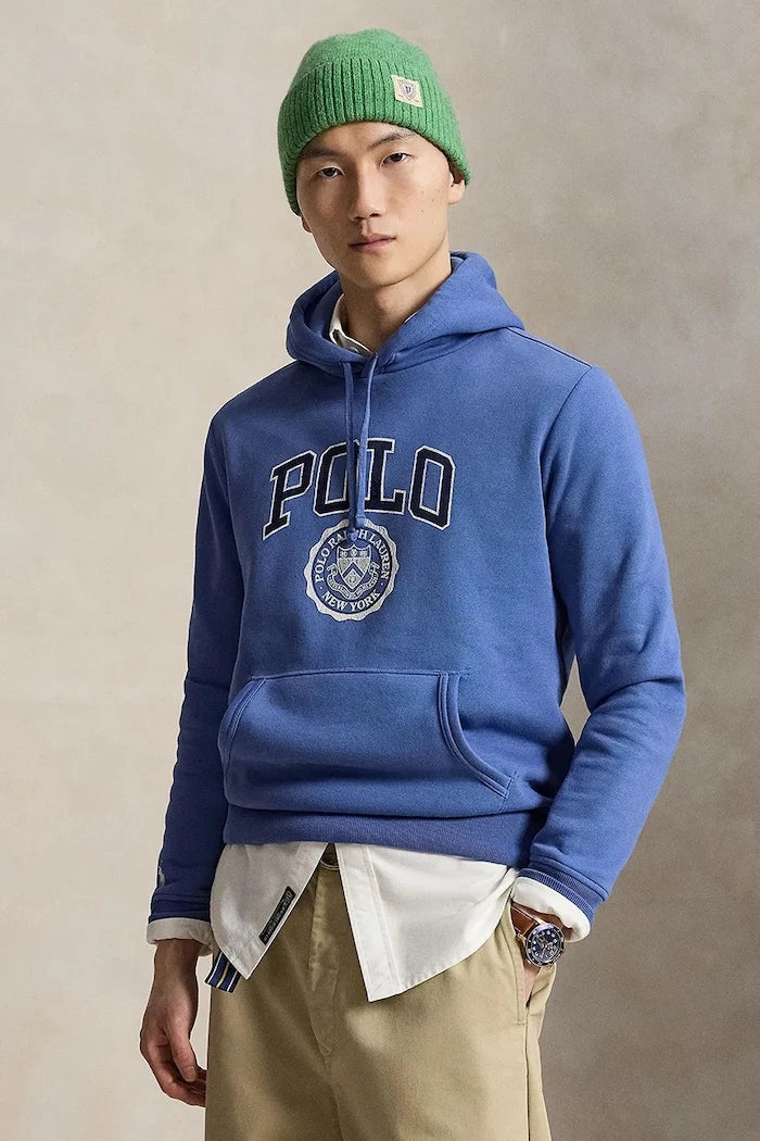Polo Ralph Lauren kapüşonlu erkek pamuklu sweatshirt