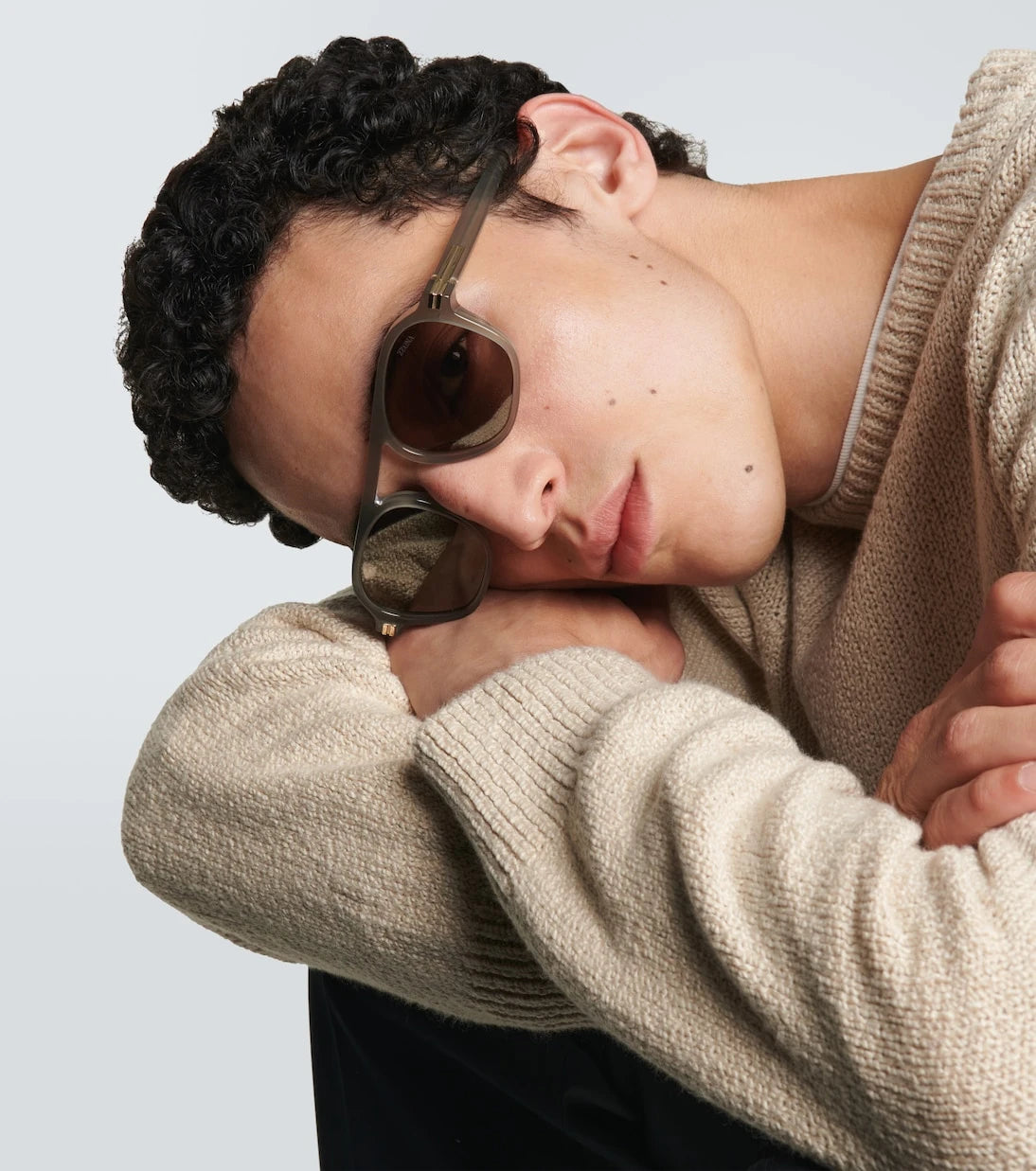 Zegna - نظارة أورورا II الشمسية مسطحة العدسات